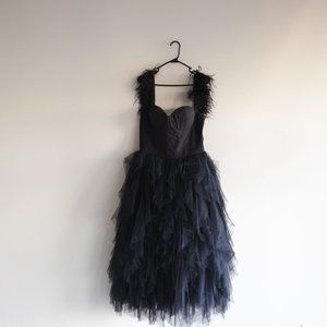 Fashion Nova - Black Tulle Maxi Dress